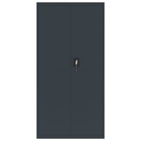 Archiefkast 90x40x220 cm staal antracietkleurig 8