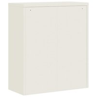 Archiefkast 90x40x105 cm staal wit 6