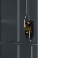 Archiefkast 90x40x180 cm staal antracietkleurig 8