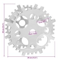 Wijnrek Zilver 39 x 39 x 14 cm Aluminium 6