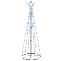 Kegelkerstboom 108 LED&amp;apos;s 70x180 cm blauw 2