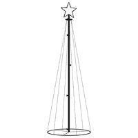 Kegelkerstboom 108 LED&amp;apos;s 70x180 cm blauw 3