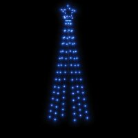 Kegelkerstboom 108 LED&amp;apos;s 70x180 cm blauw 4