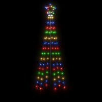 Kegelkerstboom 108 LED&amp;apos;s 70x180 cm meerkleurig 4