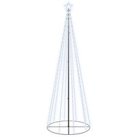 Kegelkerstboom 310 LED&amp;apos;s 100x300 cm koudwit 2