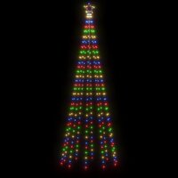 Kegelkerstboom 310 LED&amp;apos;s 100x300 cm meerkleurig 4