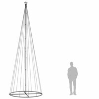 Kegelkerstboom 732 LED&amp;apos;s koudwit 160x500 cm 9