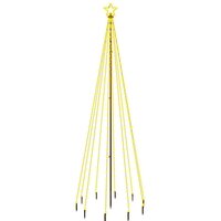 Kerstboom met grondpin 310 LED&amp;apos;s warmwit 300 cm 2