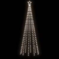 Kerstboom met grondpin 310 LED&amp;apos;s koudwit 300 cm 4