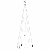Kerstboom met grondpin 310 LED&amp;apos;s meerkleurig 300 cm 3