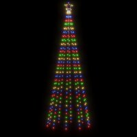 Kerstboom met grondpin 310 LED&amp;apos;s meerkleurig 300 cm 4