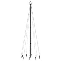 Kerstboom met grondpin 310 LED&amp;apos;s blauw 300 cm 3