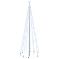 Kerstboom met grondpin 732 LED&amp;apos;s koudwit 500 cm 2