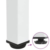 Salontafelpoten 4 st 30-32 cm staal wit 9