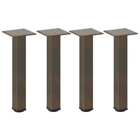 Salontafelpoten 4 st 42-44 cm staal naturel 2