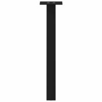 Salontafelpoten 4 st 42 cm staal zwart 6