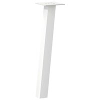 Salontafelpoten 4 st 42 cm staal wit 4