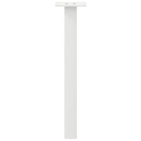 Salontafelpoten 4 st 42 cm staal wit 6