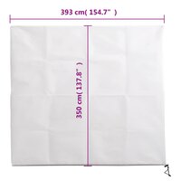 Plantenhoes met ritssluiting 70 g/m&sup2; 3,93x3,5 m 9