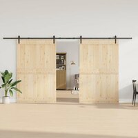 Doos met onderdelen voor schuifdeur 427 cm staal zwart 3