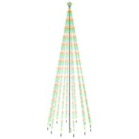 Kerstboom met grondpin 732 LED&amp;apos;s meerkleurig 500 cm 2