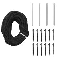 Kerstboom met grondpin 732 LED&amp;apos;s blauw 500 cm 7