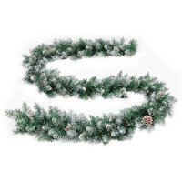 Kerstslinger met LED-lampjes 2,7 m PVC groen 4