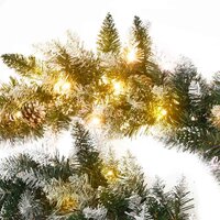 Kerstslinger met LED-lampjes 2,7 m PVC groen 5