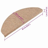 Trapmatten zelfklevend 10 st 65x22,5x3,5 cm beige 9