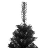 Kunstkerstboom met standaard 150 cm PVC zwart 4