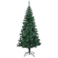 Kunstkerstboom met iriserende uiteinden 120 cm PVC groen 2