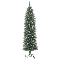 Kunstkerstboom met standaard smal 120 cm PVC 2