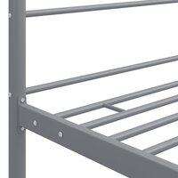 Hemelbedframe metaal grijs 140x200 cm  5