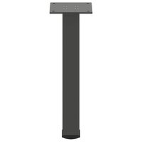 Salontafelpoten 4 st 42-44 cm staal antraciet 5