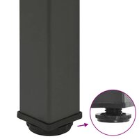 Salontafelpoten 4 st 42-44 cm staal antraciet 9