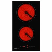 Keramische kookplaat met 2 kookzones aanraakbediening 3000 W 3