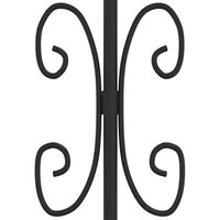 Hekpoort met speerpunt zwart 103x75 cm gepoedercoat staal 5