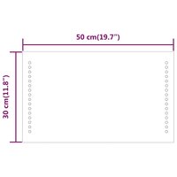 Badkamerspiegel LED 50x30 cm 9