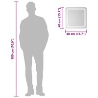 Badkamerspiegel LED 40x40 cm 6