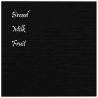 Magneetbord wandgemonteerd 40x40 cm&nbsp;gehard glas zwart 3