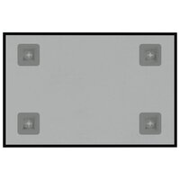 Magneetbord voor aan de wand 30x20 cm gehard glas zwart 4