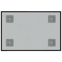 Magneetbord voor aan de wand 40x30 cm gehard glas zwart 4