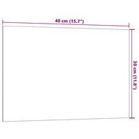 Magneetbord voor aan de wand 40x30 cm gehard glas zwart 6