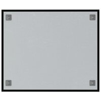 Magneetbord voor aan de wand 60x50 cm gehard glas zwart 4