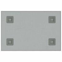 Magneetbord voor aan de wand 30x20 cm gehard glas wit 4