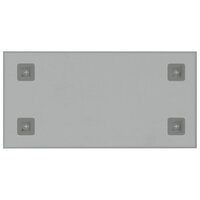 Magneetbord voor aan de wand 60x30 cm gehard glas wit 4