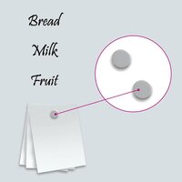 Magneetbord voor aan de wand 80x30 cm gehard glas wit 5