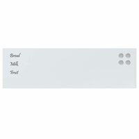 Magneetbord voor aan de wand 100x30 cm gehard glas wit 3