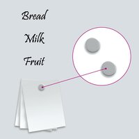 Magneetbord voor aan de wand 40x20 cm gehard glas wit 5