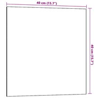 Wandmagneetbord 40x40 cm gehard glas wit 6